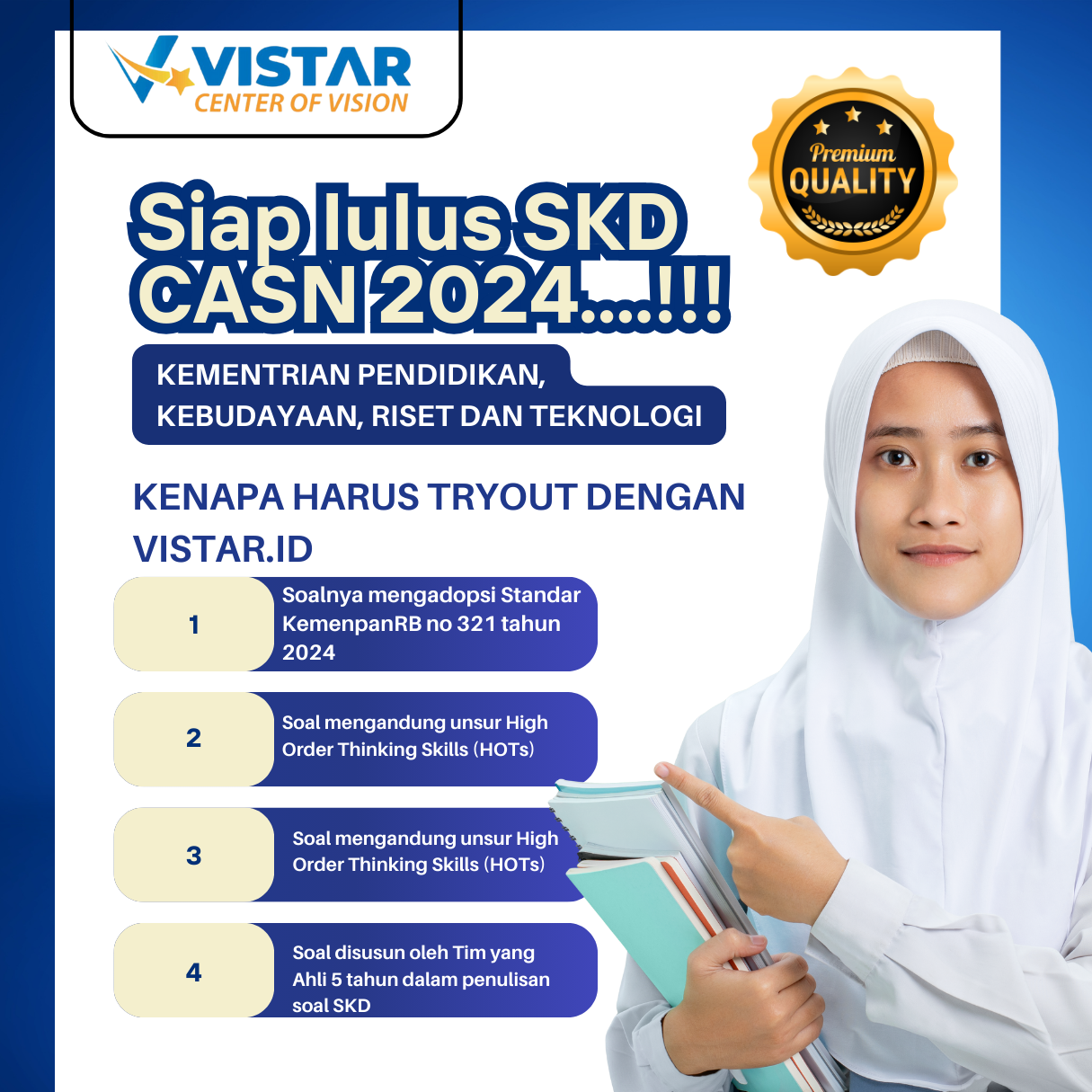 Thumbnail Tryout Terbaik - Kementrian Pendidikan, Kebudayaan, Riset dan Teknologi (PREMIUM)